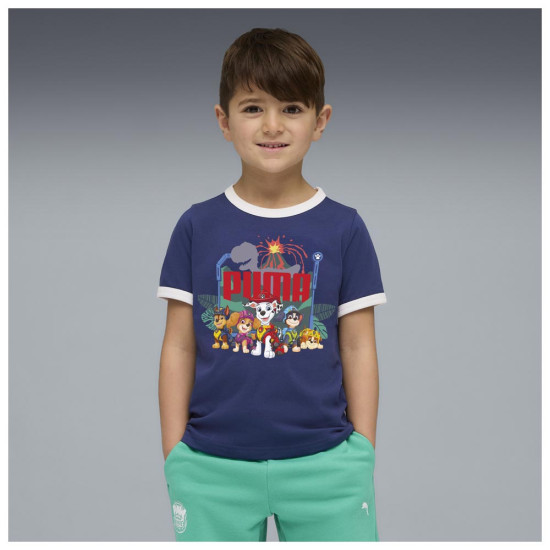 Puma Παιδική κοντομάνικη μπλούζα x Paw Patrol Little Kids' Ringer T-Shirt